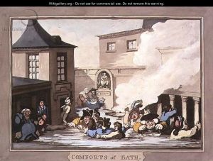 Rowlandson_The-Kings-Bath,-plate-7-from-Comforts-of-Bath,-1798