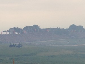 Wellington commanding the reenactment of the Battle of Waterloo June 2015