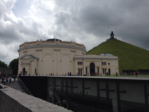 The Lion Mount was built by King William I of Holland in 1820 to commemorate the part his son The Prince of Orange played in the period leading up to and during The Battle  of Waterloo, it was built on the spot where The Prince was shot in the shoulder. He survived the battle. 