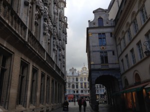 The streets of Brussels the men would have gathered and marched through